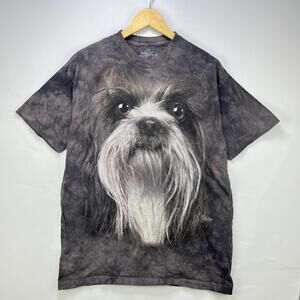 Vintage The Mountain Shih Tzu Dog Tie Dye T Shirt Large Cute